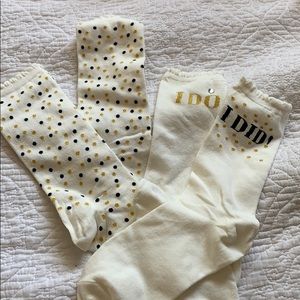 NEW Kate Spade bride socks!
